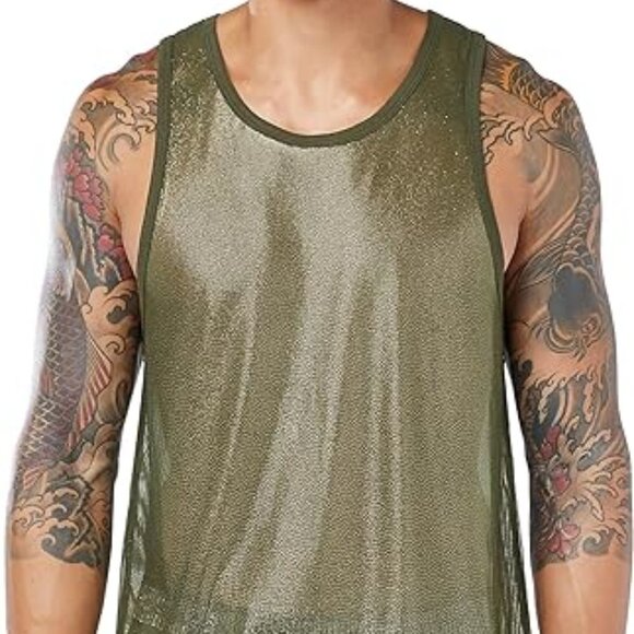 SAVAGE X FENTY MENS GOING PLATINUM MESH TANK BRAND NEW SIZE SMALL - Picture 1 of 9
